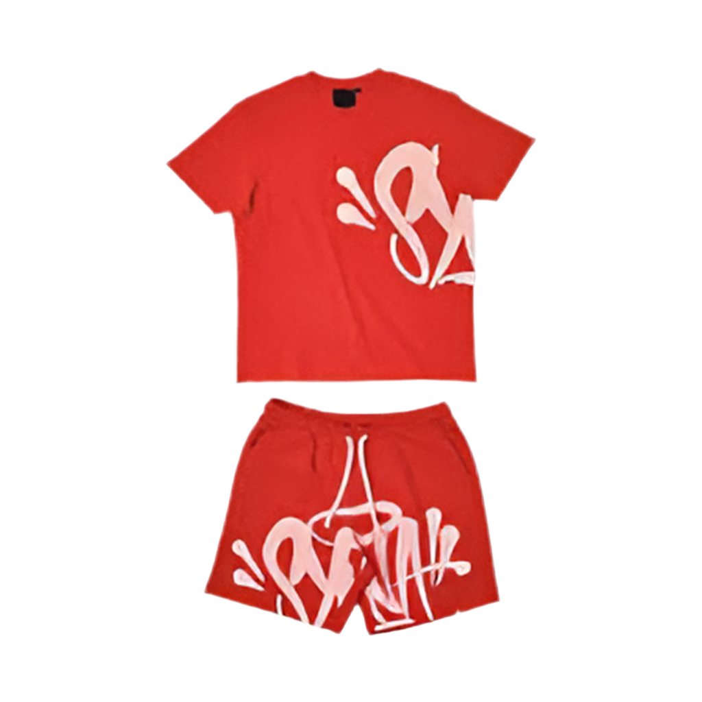 Syna world t shirt and shorts set(RED)